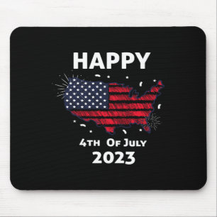 Happy 4th Of July Independence Day Mouse Pad