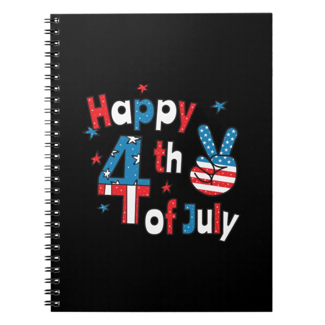 Happy 4th of July Independence Day Notebook (Front)