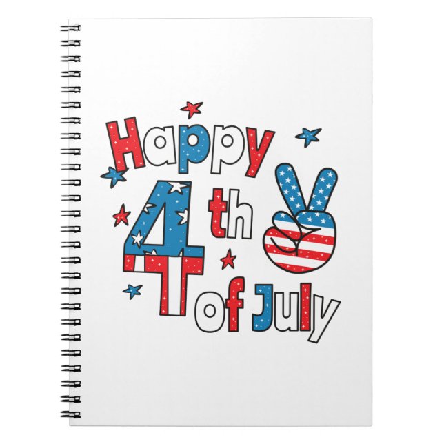 Happy 4th of July Independence Day Notebook (Front)