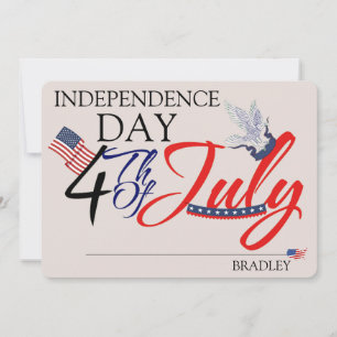 Happy 4th of July Independence Day party Card