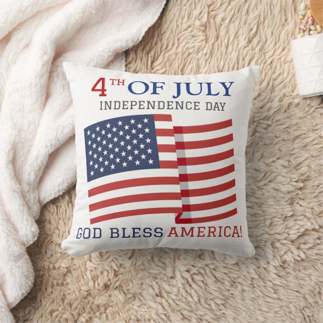 Happy 4th of July Independence Day party  Cushion (Blanket)