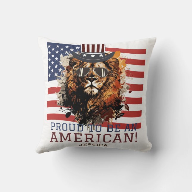 Happy 4th of July Independence Day party  Cushion (Back)