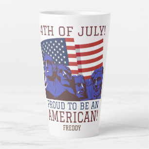 Happy 4th of July Independence Day party  Latte Mug