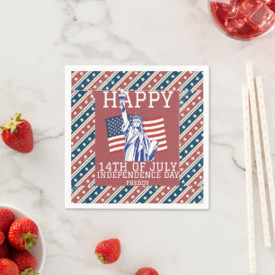 Happy 4th of July Independence Day party  Napkin