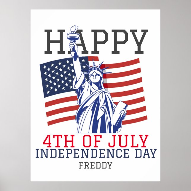 Happy 4th of July Independence Day party  Poster (Front)