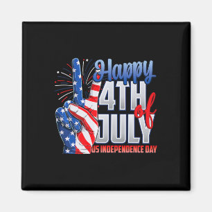 Happy 4th Of July Independence Day Patriot Flag Am Magnet