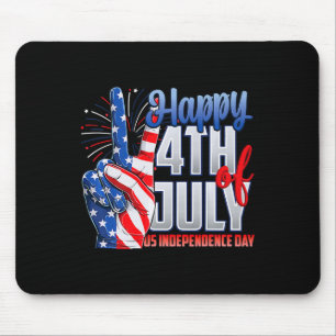 Happy 4th Of July Independence Day Patriot Flag Am Mouse Pad