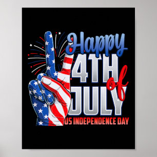 Happy 4th Of July Independence Day Patriot Flag Am Poster