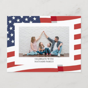 Happy 4th of July Independence Day Photo Holiday Postcard