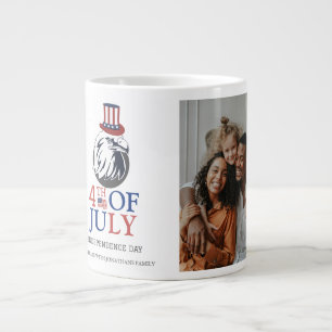 Happy 4th of July Independence Day Photo Large Coffee Mug