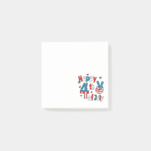Happy 4th of July Independence Day Post-it Notes