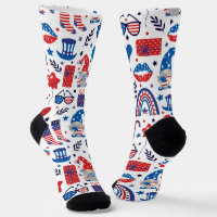 Happy 4th of July Independence Day Symbols Pattern