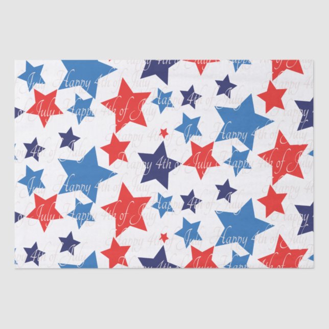 Happy 4th of July / Independence day Tissue Paper (Front)