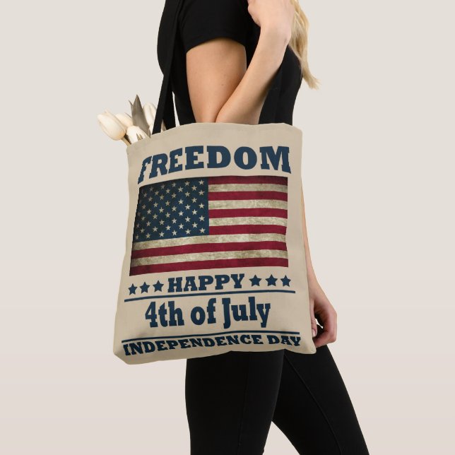 Happy 4th of july independence day tote bag (Close Up)
