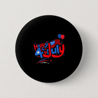Happy 4th of july independence day usa 4th of july 6 cm round badge