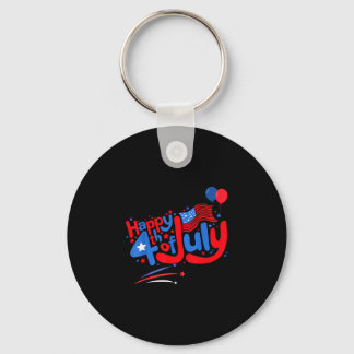 Happy 4th of july independence day usa 4th of july key ring