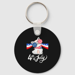 Happy 4th of july independence day usa 4th of july key ring