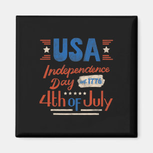 Happy 4th Of July Independence Day Usa 4th Of July Magnet