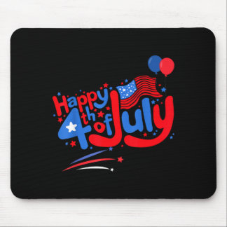 Happy 4th of july independence day usa 4th of july mouse pad