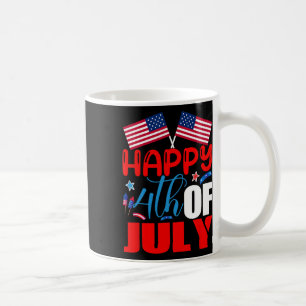 Happy 4th Of July Independence Day Usa American Fl Coffee Mug