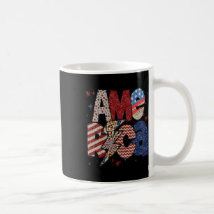 Happy 4th Of July Leopard Usa American Flag Patrio Coffee Mug