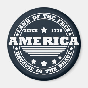 Happy 4th of july magnet