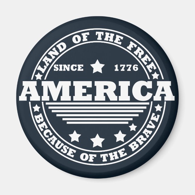 Happy 4th of july magnet (Front)