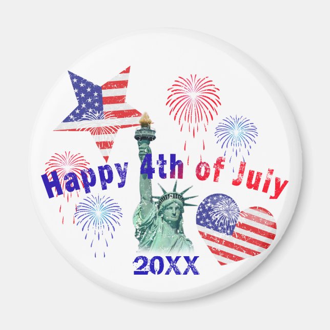 Happy 4th of July Magnet (Front)