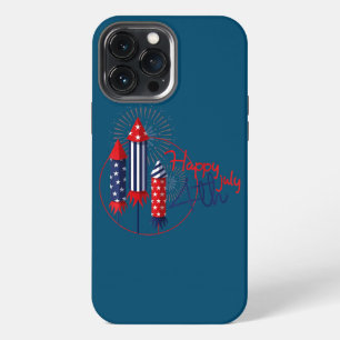 Happy 4th of July Men Women Fireworks Explosion iPhone 13 Pro Max Case