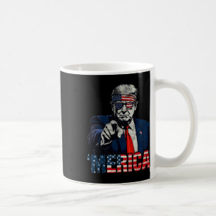 Happy 4th Of July merica Trump American Flag Usa 1 Coffee Mug