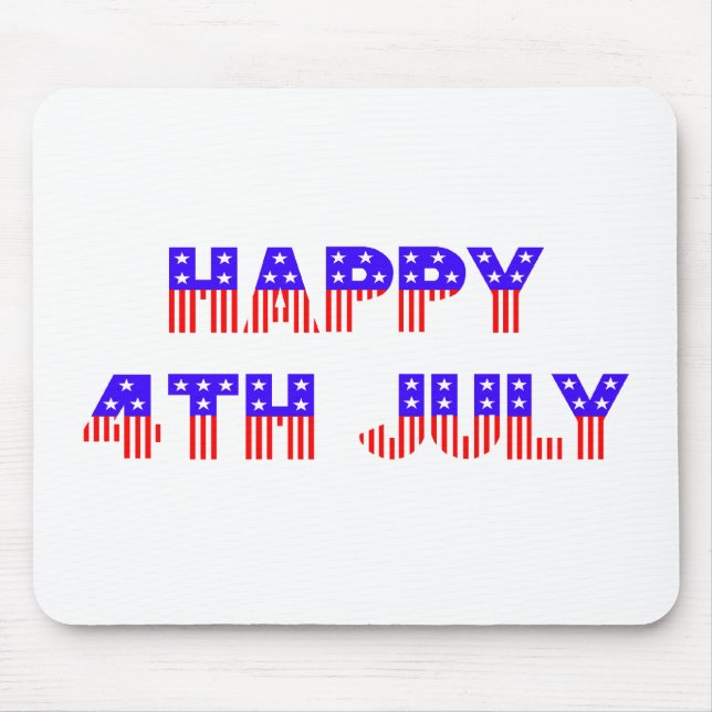 Happy 4th of July Mouse Pad (Front)