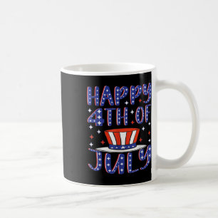 Happy 4th Of July Patriotic American Flag Usa Inde Coffee Mug