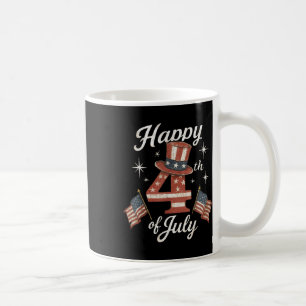 Happy 4th Of July Patriotic American Flag Usa Men Coffee Mug