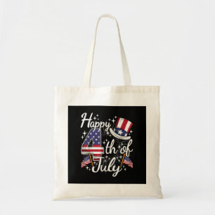 Happy 4th Of July Patriotic American Flag USA Men  Tote Bag