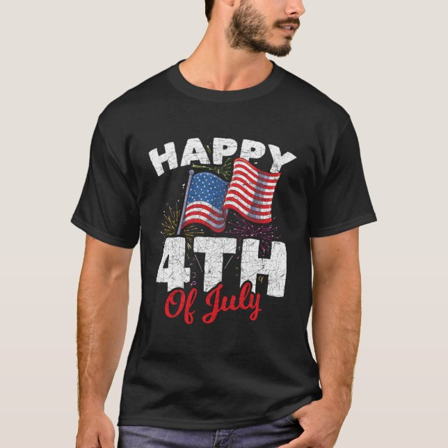 Happy 4Th Of July Patriotic American Us Flag 4Th O T-Shirt (Front)
