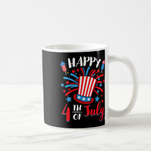 Happy 4th Of July Patriotic American Us Flag Men W Coffee Mug