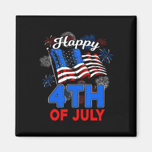 Happy 4th Of July Patriotic American Us Flag Men W Magnet