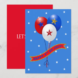Happy 4th of July Patriotic Balloons Customise
