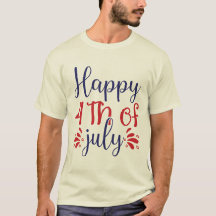 Happy 4th of July Patriotic Typography