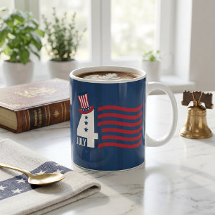 Happy 4th of July Patriotic USA Independence Day Coffee Mug