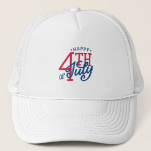 Happy 4th of July Patriotic USA Independence Day  Trucker Hat