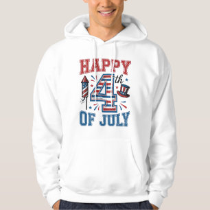 Happy 4th of July Patriotic Vintage Vector Design_ Hoodie