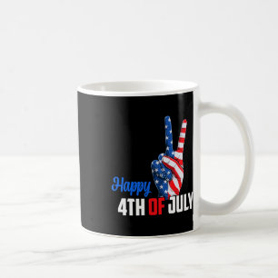 Happy 4th Of July Peace America Independence Day P Coffee Mug