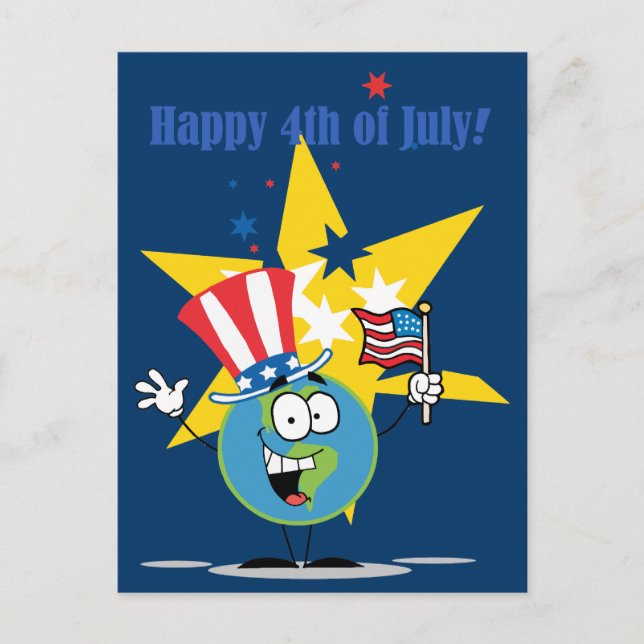 Happy 4th of July Postcard (Front)