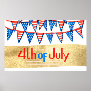 happy 4th of july poster