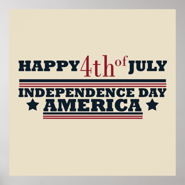 Happy 4th of july poster (Front)