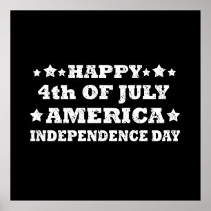 Happy 4th of july poster