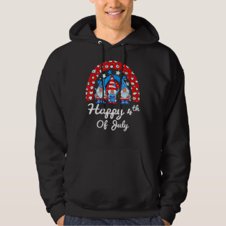 Happy 4th Of July Rainbow Independence Day USA Men Hoodie