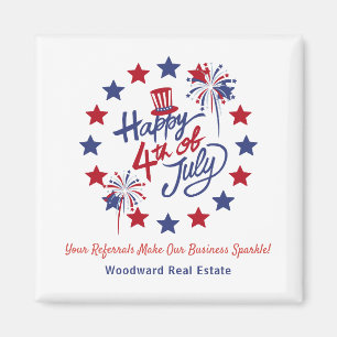 Happy 4th of July Real Estate Referral Marketing Magnet