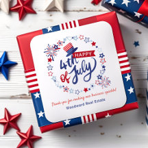 Happy 4th of July Realtor Marketing Thank You     